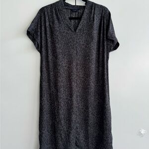 Black Leopard Print Dress